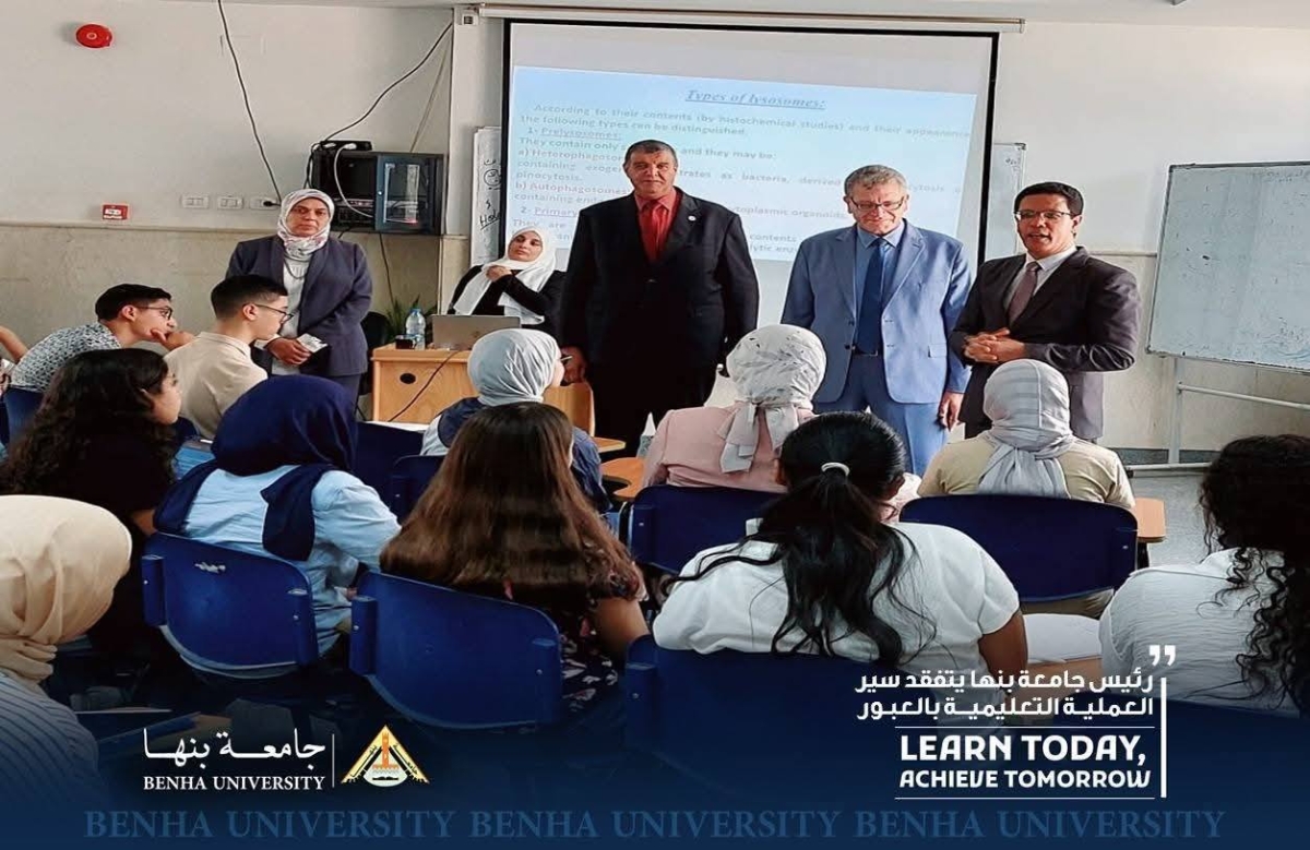 خلال تفقده سير العملية التعليمية بالعبور: رئيس جامعة بنها للطلاب : أنتم الاستثمار الحقيقي في بناء الوطن