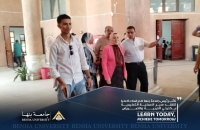 نائب رئيس جامعة بنها لشئون الدراسات العليا والبحوث تتفقد سير العملية التعليمية بكليتي التربية والتمريض